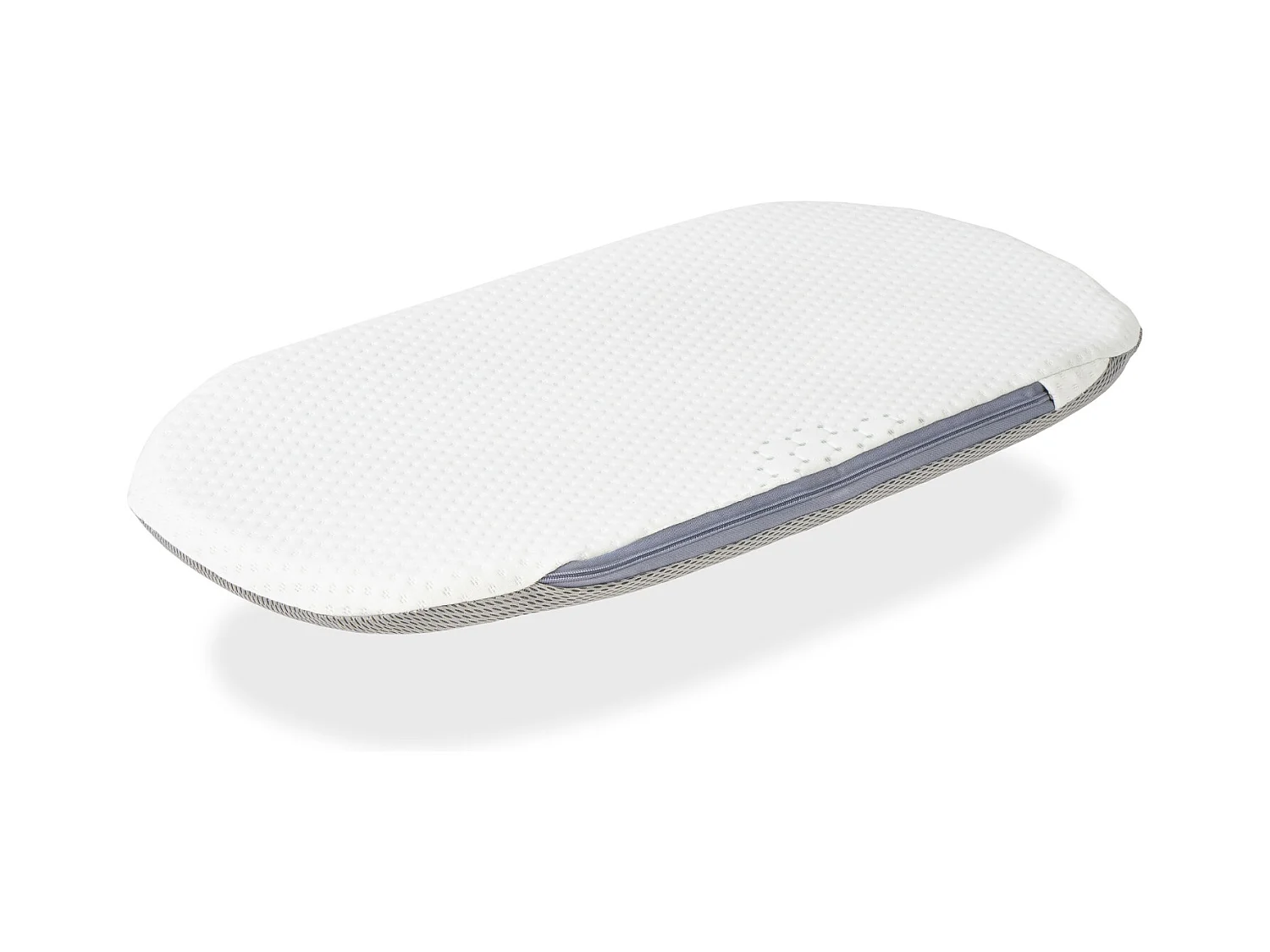 Matelas de Couffin 75x40 Epaisseur 3 CM 2 in 1:Matelas pour Landau,Nacelle,Berceau + protège matrelas- Déhoussable, Noyau en mousse perforée et Respirant