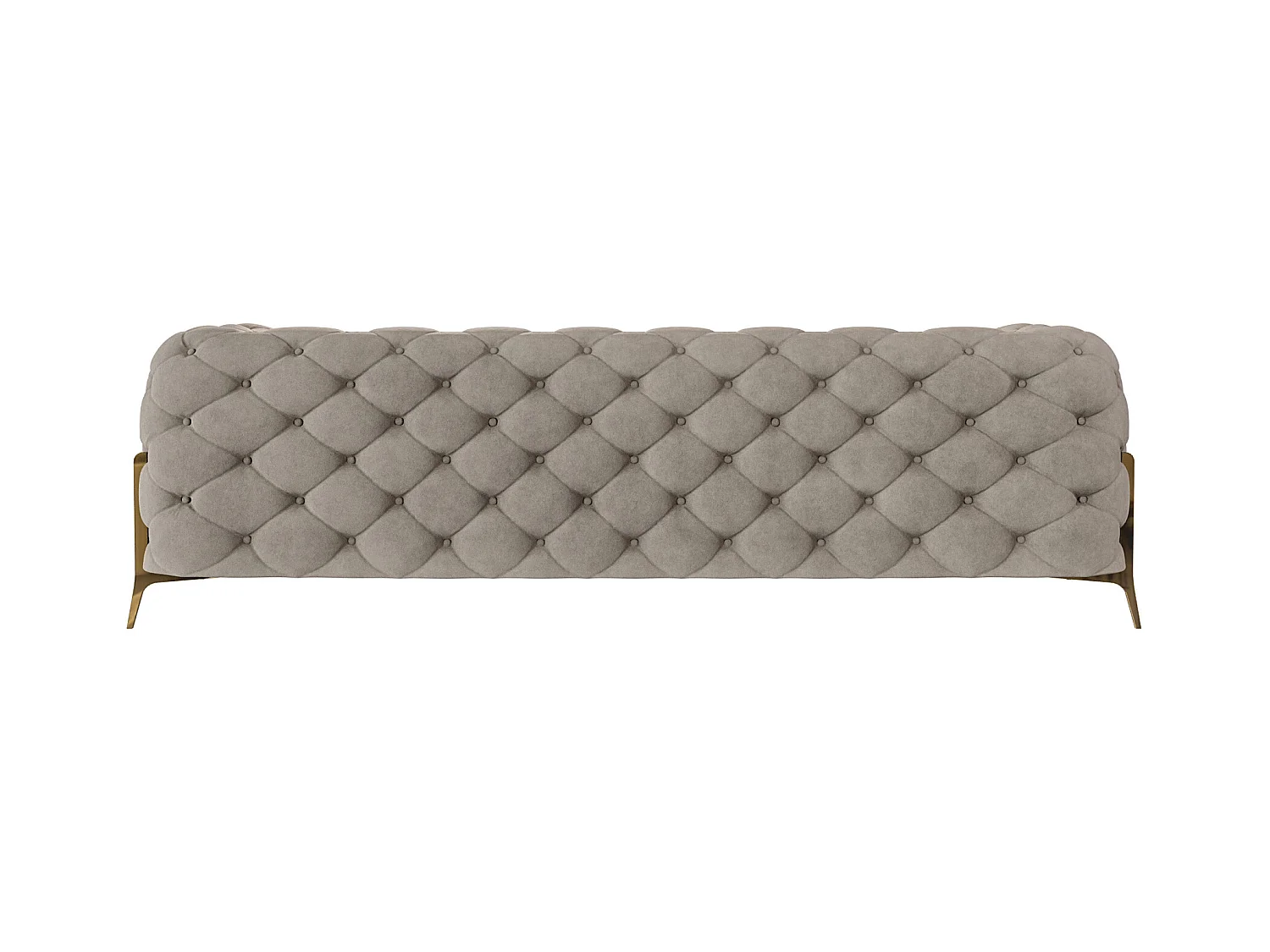 Ulysses 3-Sitzer Chesterfield Sofa mit Goldene Metall Füßen