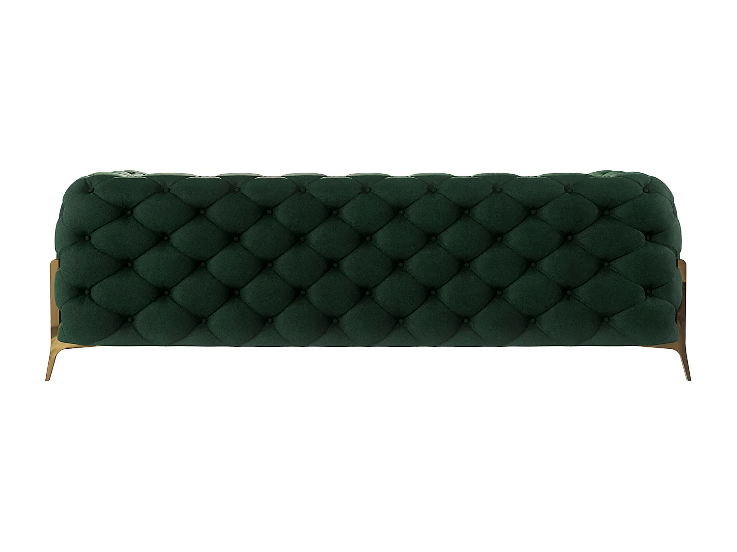 Ulysses 3-Sitzer Chesterfield Sofa mit Goldene Metall Füßen