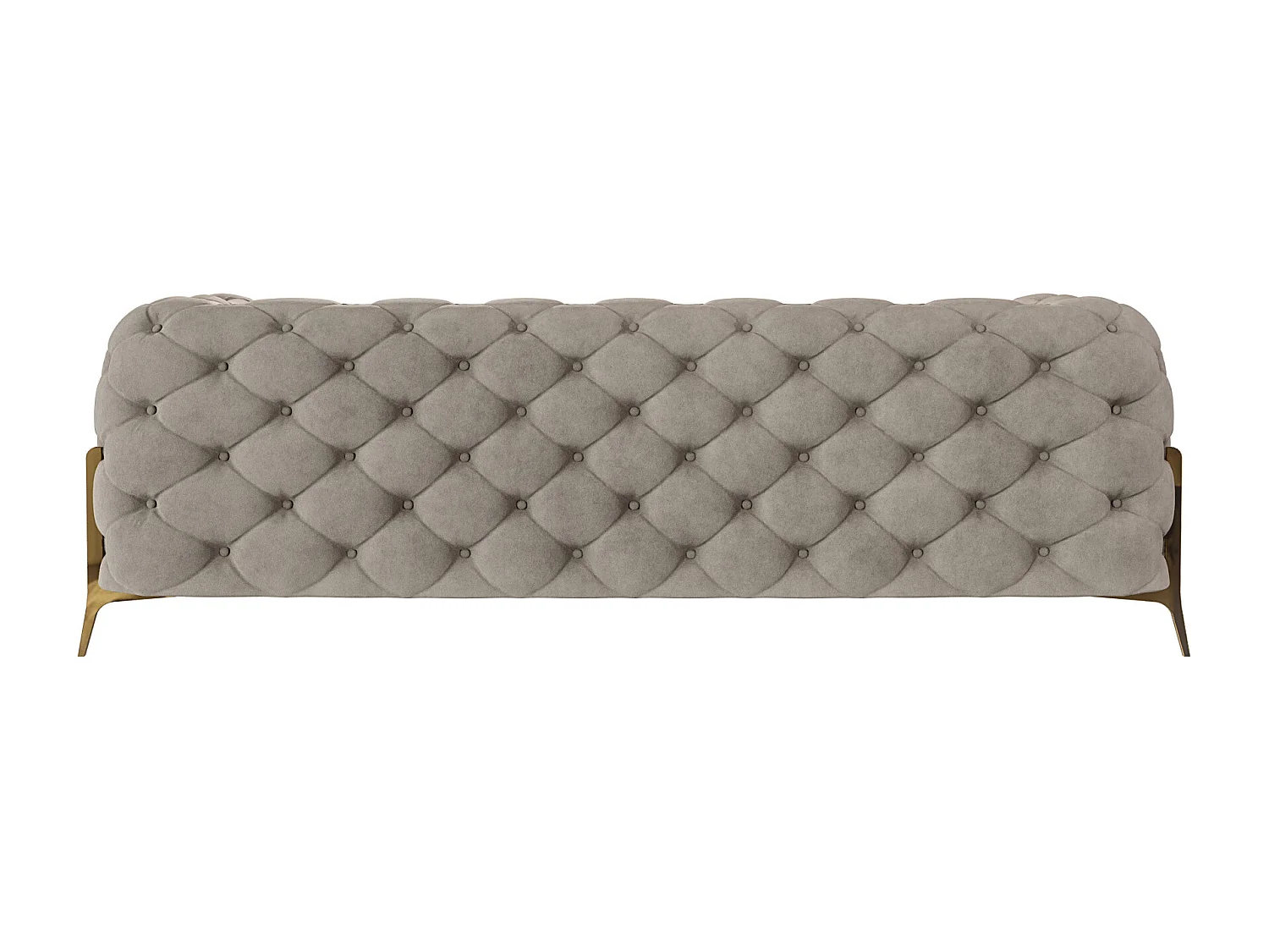 Ulysses 3-Sitzer Chesterfield Sofa mit Goldene Metall Füßen