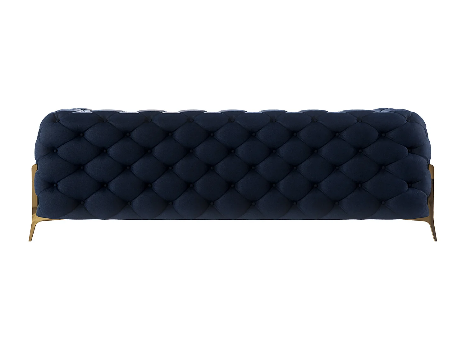 Ulysses 3-Sitzer Chesterfield Sofa mit Goldene Metall Füßen