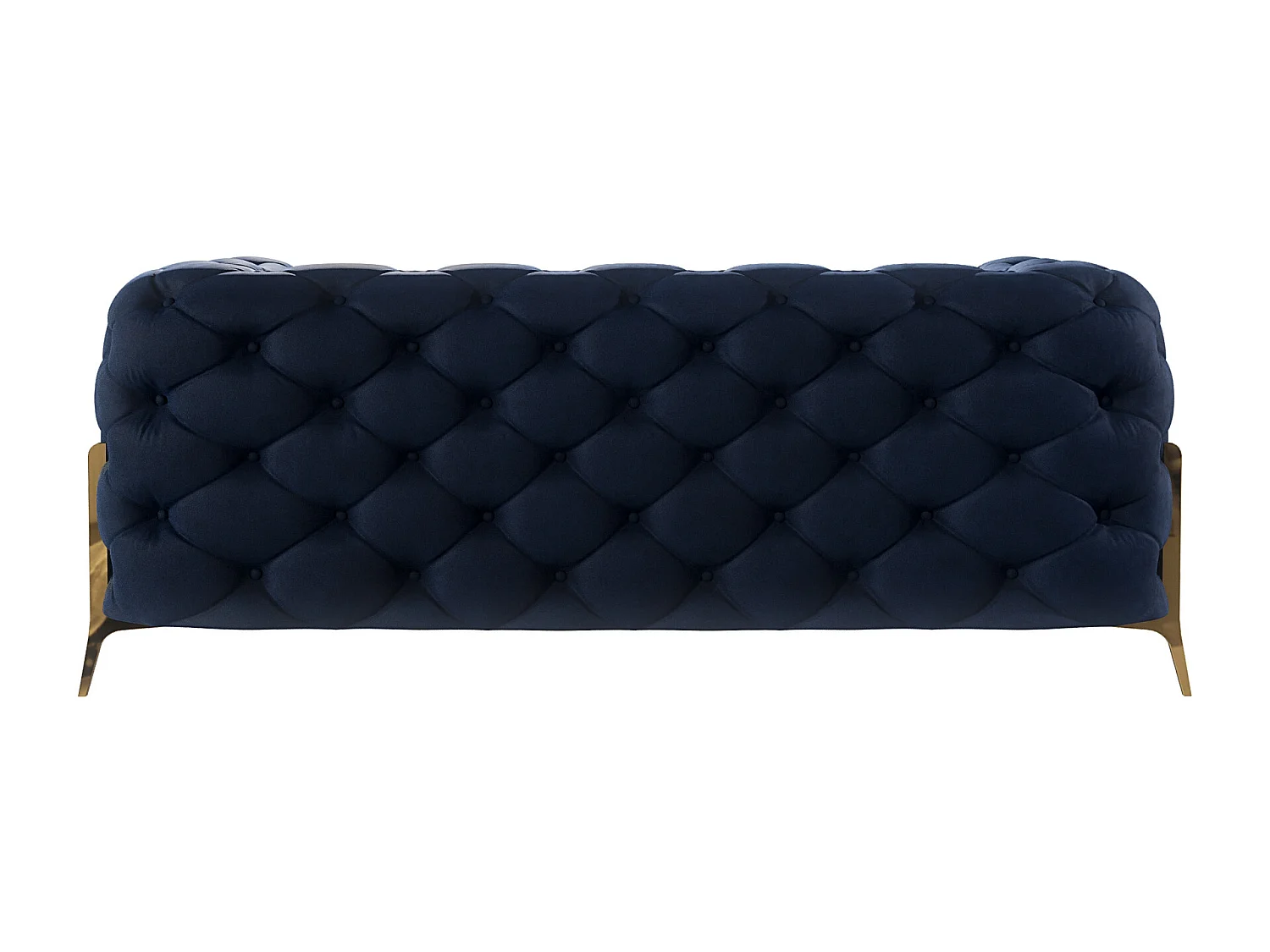 Ulysses 2-Sitzer Chesterfield Sofa mit Goldene Metall Füßen