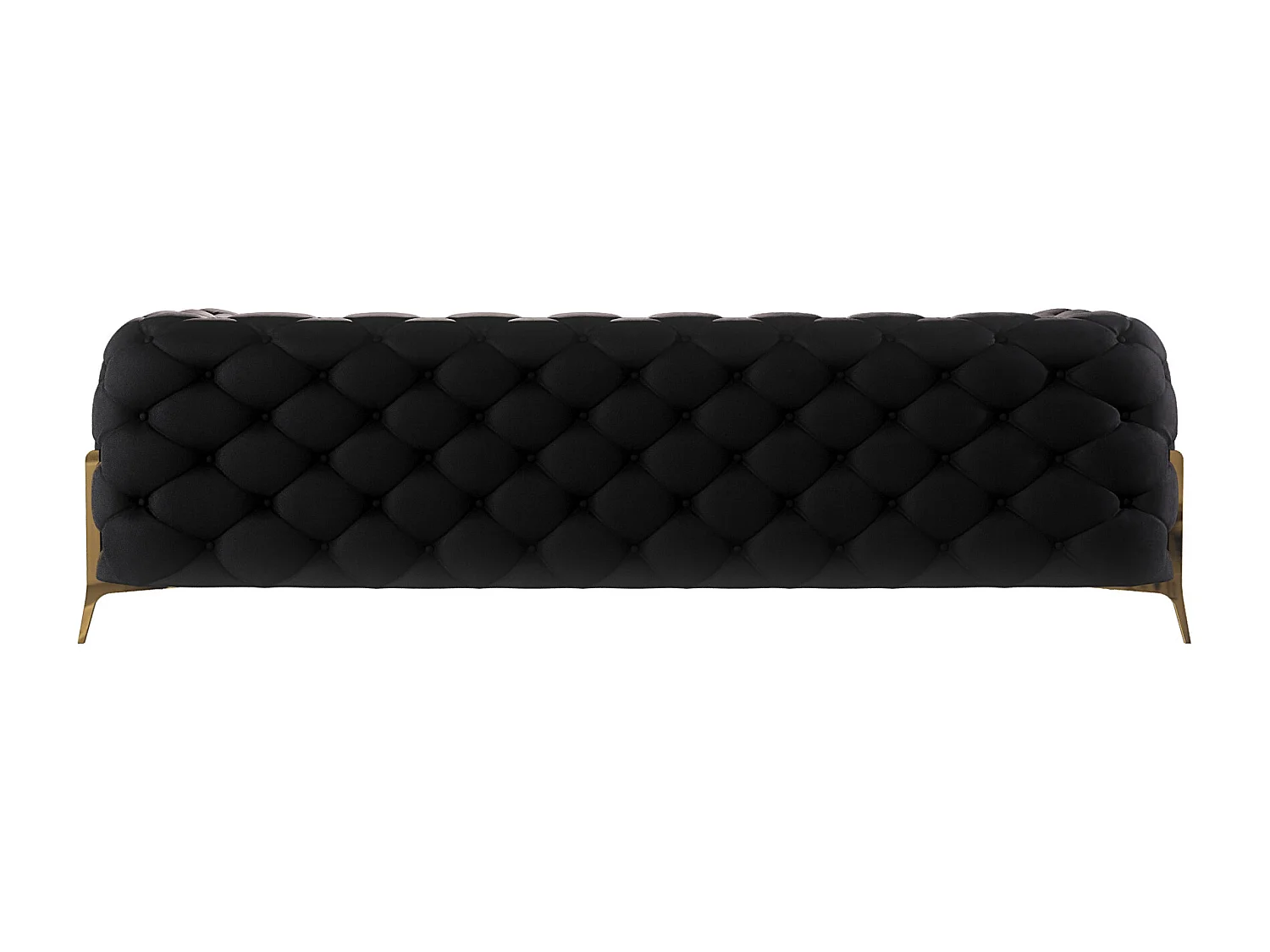 Ulysses 3-Sitzer Chesterfield Sofa mit Goldene Metall Füßen