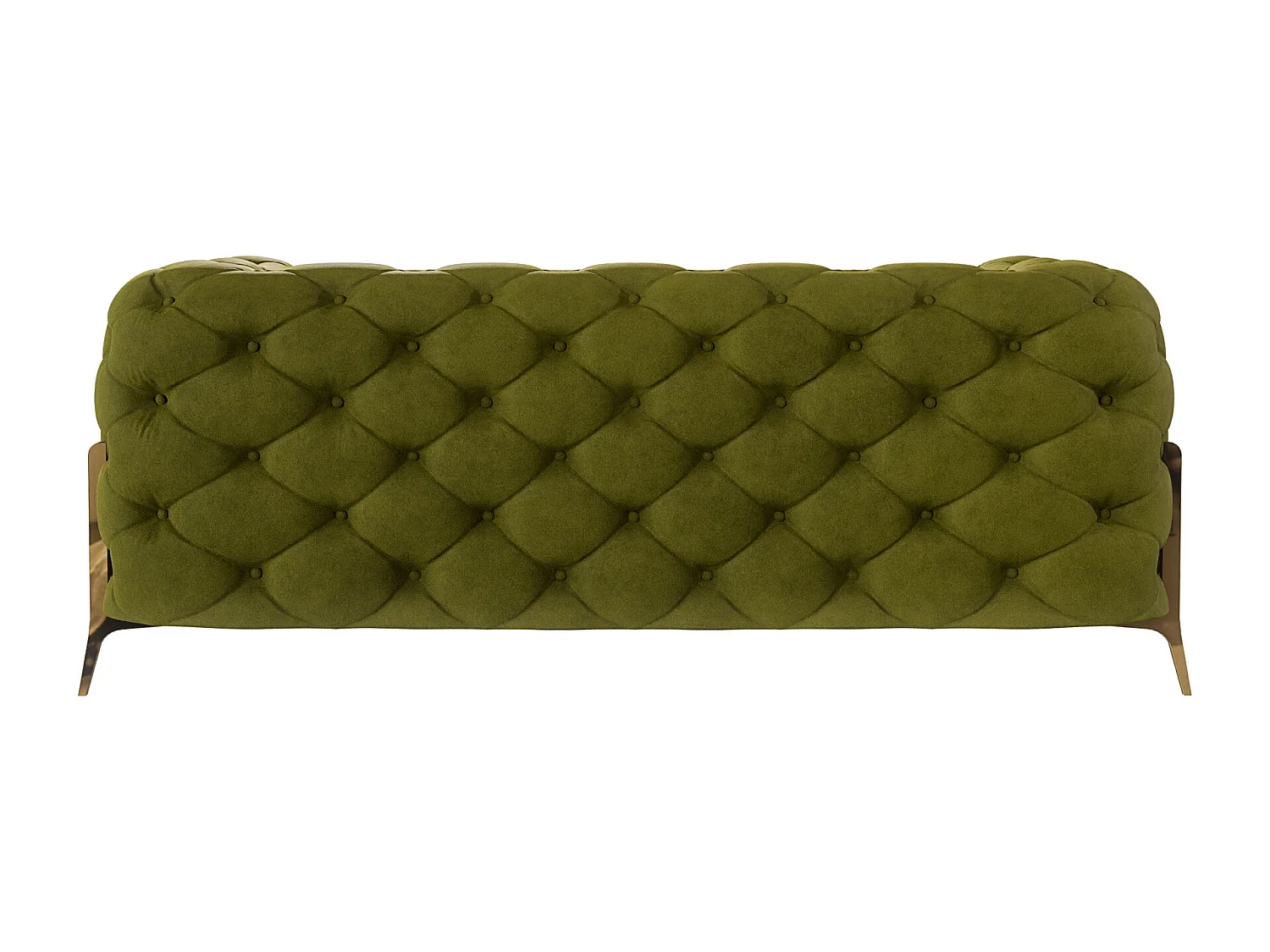 Ulysses 2-Sitzer Chesterfield Sofa mit Goldene Metall Füßen