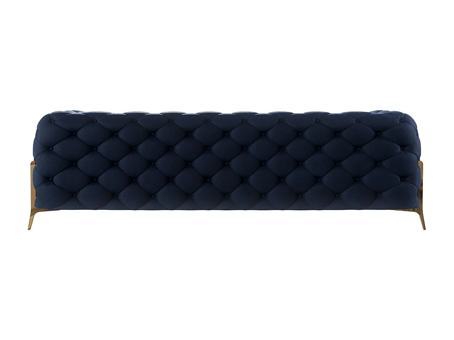 Chesterfield Ulysses Polstergarnitur 3+2+1 mit Goldene Metall Füßen