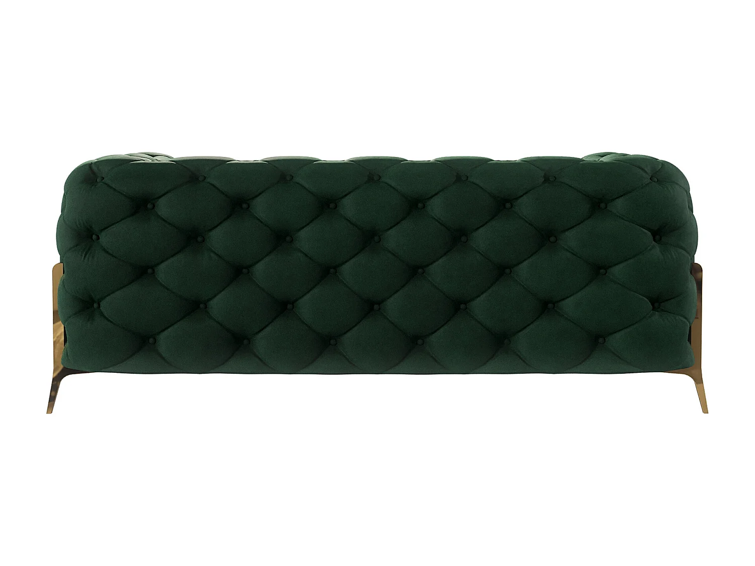 Chesterfield Ulysses Polstergarnitur 3+2+1 mit Goldene Metall Füßen