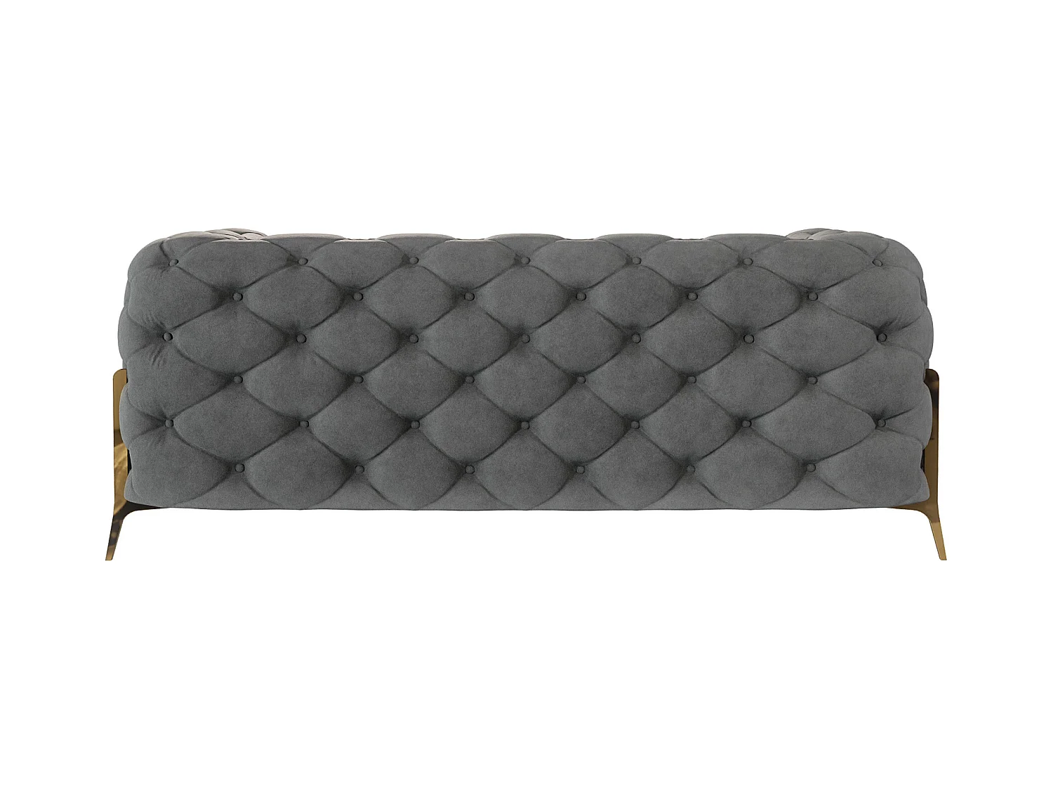 Chesterfield Ulysses Polstergarnitur 3+2+1 mit Goldene Metall Füßen