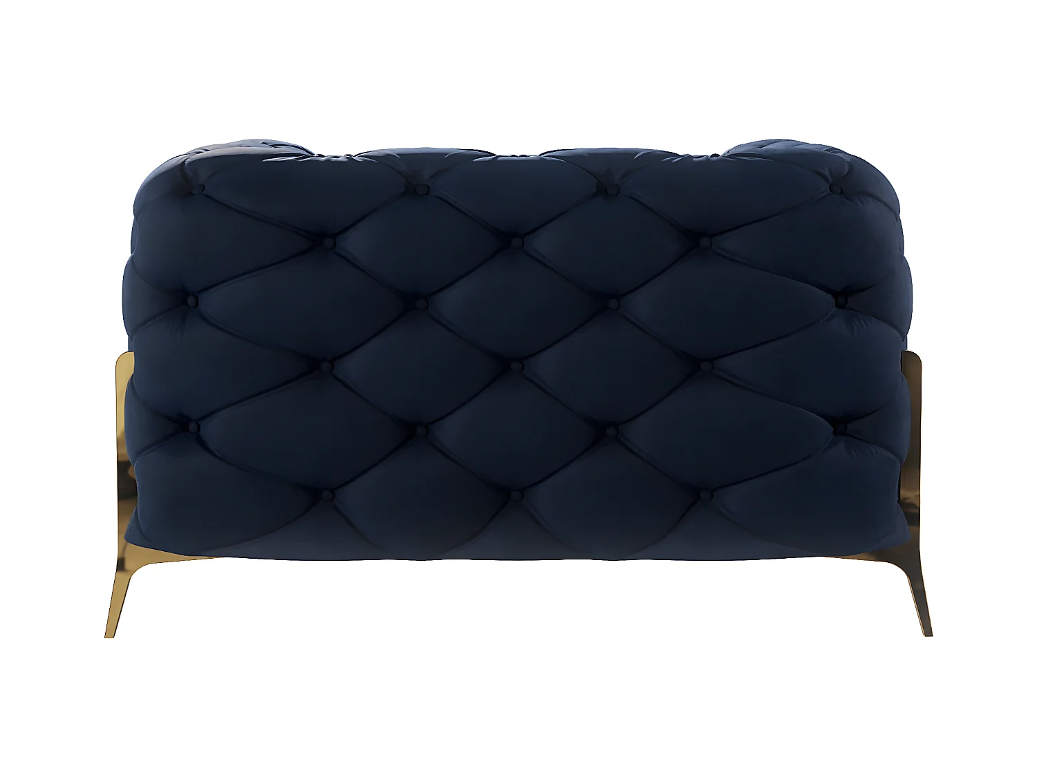 Ulysses Chesterfield Sessel mit Goldene Metall Füßen