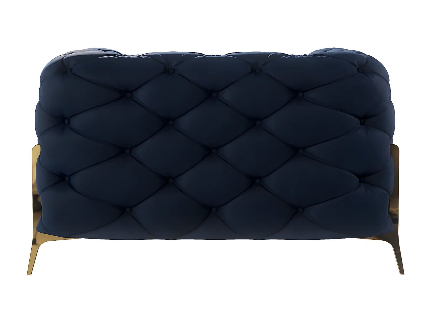 Ulysses Chesterfield Sessel mit Goldene Metall Füßen