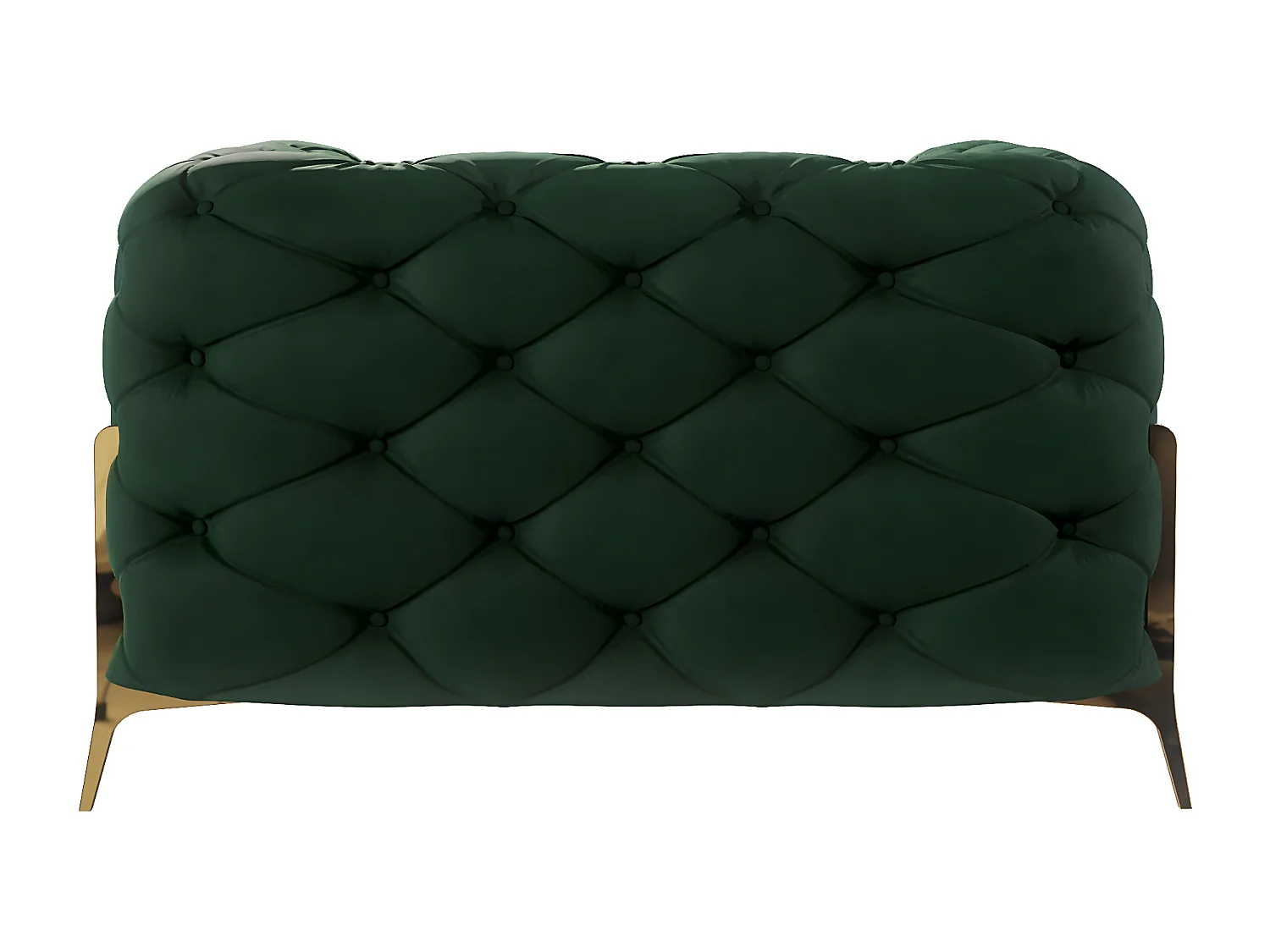 Ulysses Chesterfield Sessel mit Goldene Metall Füßen