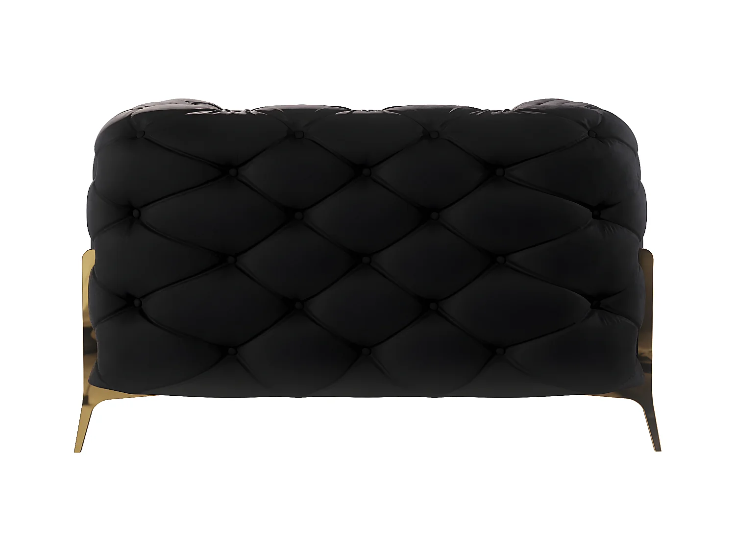 Ulysses Chesterfield Sessel mit Goldene Metall Füßen