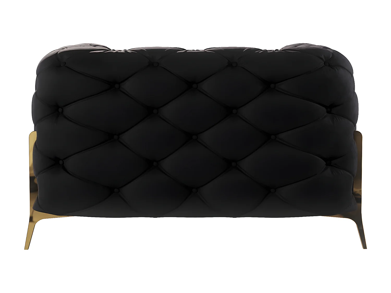 Ulysses Chesterfield Sessel mit Goldene Metall Füßen