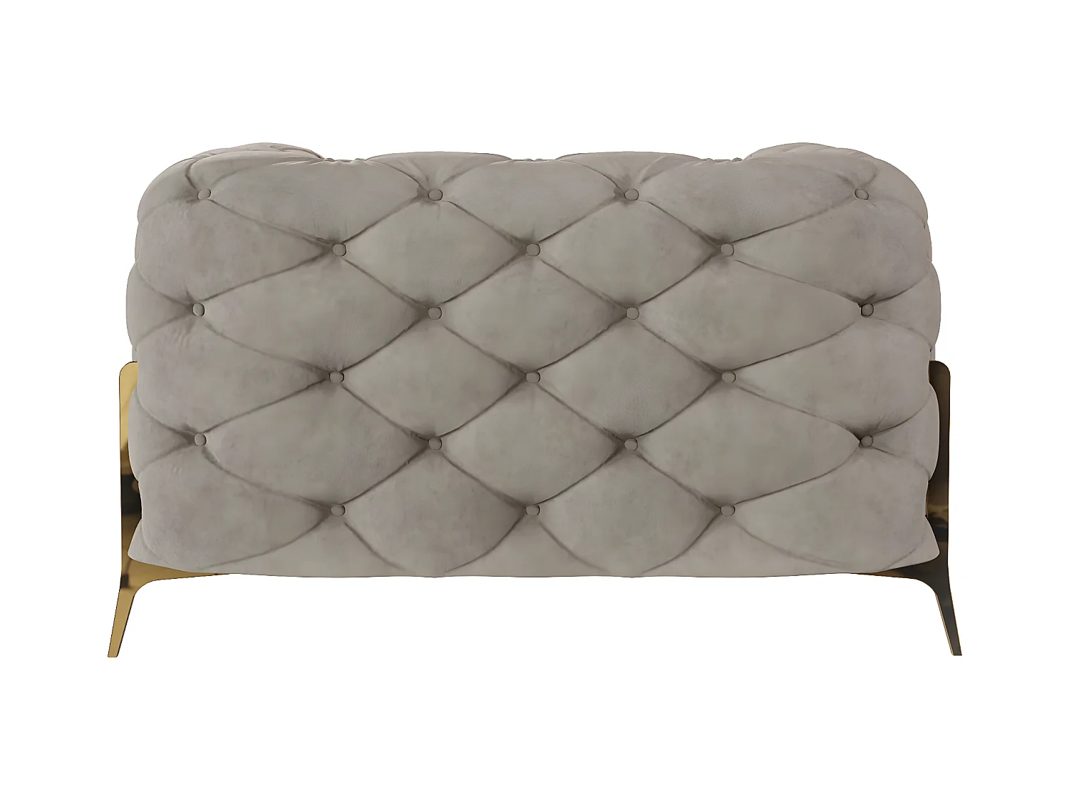 Ulysses Chesterfield Sessel mit Goldene Metall Füßen