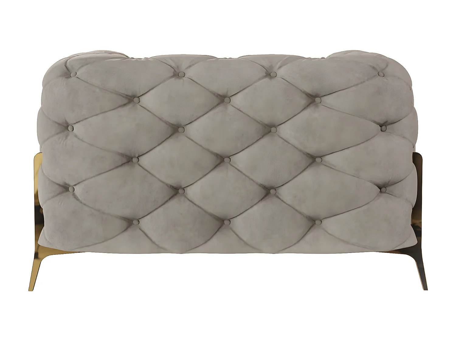 Ulysses Chesterfield Sessel mit Goldene Metall Füßen