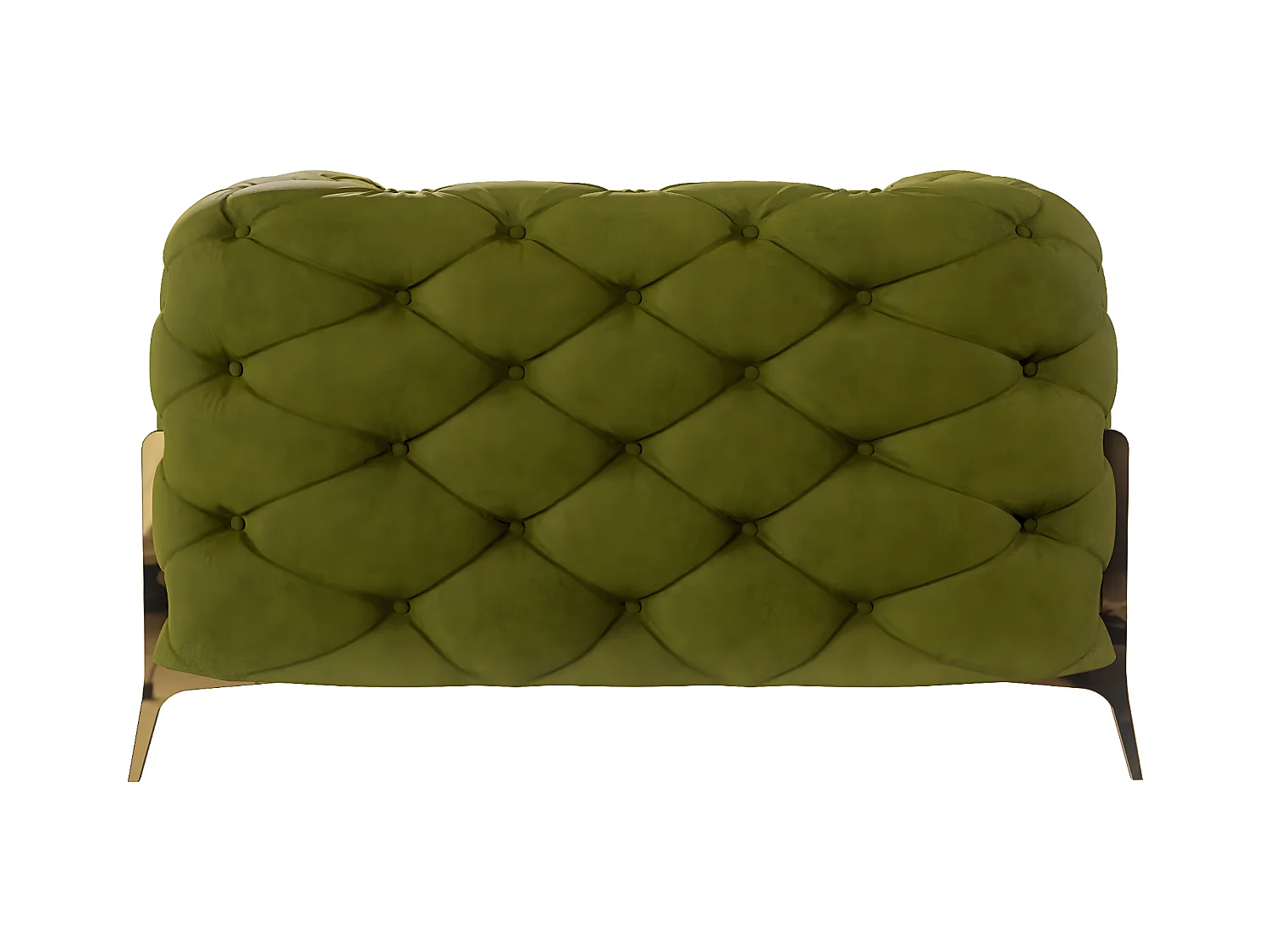 Ulysses Chesterfield Sessel mit Goldene Metall Füßen