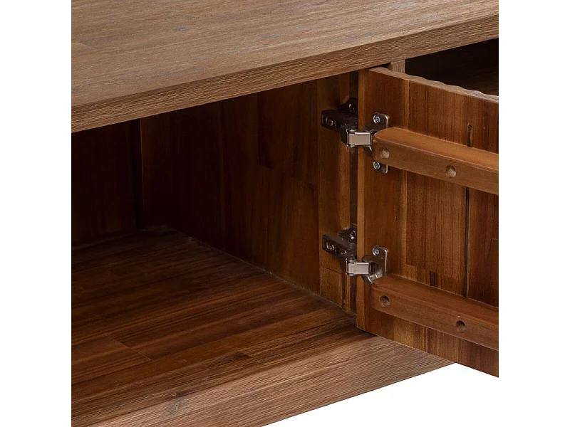 Meuble TV 2 Portes Design "Sabor" 160cm Beige