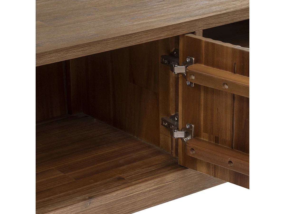 Meuble TV 2 Portes Design "Sabor" 160cm Beige