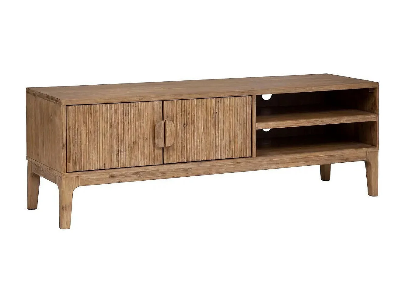 Meuble TV 2 Portes Design "Sabor" 160cm Beige