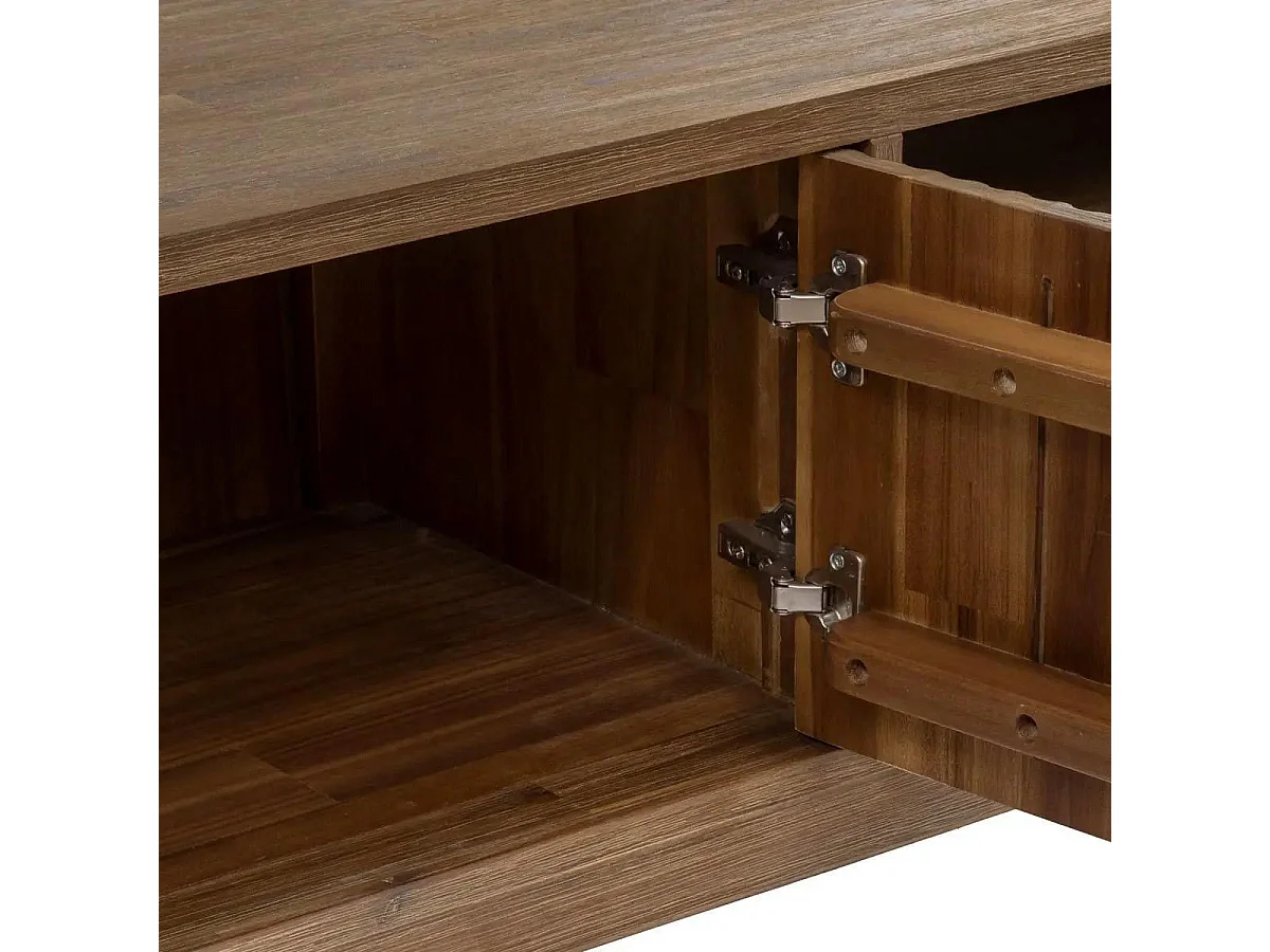 Meuble TV 2 Portes Design "Sabor" 160cm Beige