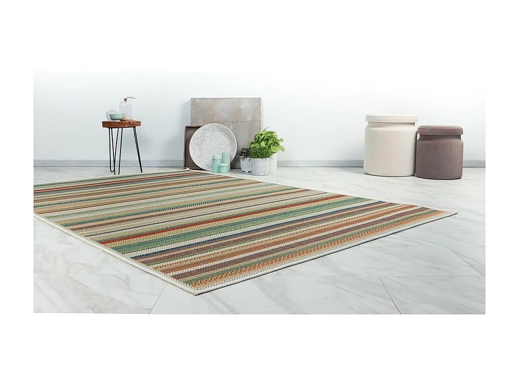 Tapis 230x160cm, design C403I coloris multicolore - Confort et élégance pour votre intérieur