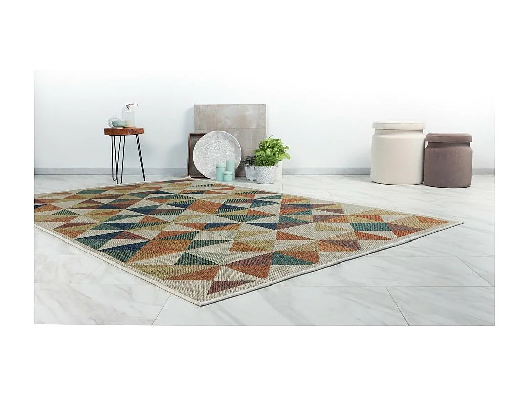 Tapis 290x200cm, design C303I coloris multicolore - Confort et élégance pour votre intérieur