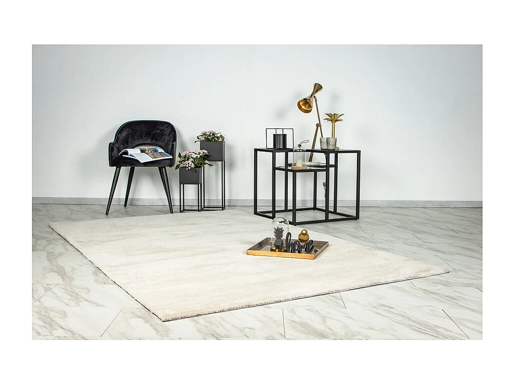 Tapis 230x160 cm – Design C007Y coloris ivoire – Élégance et confort pour votre intérieur