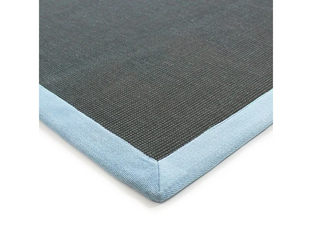 NATURAL JUTE - Tapis en jute bleu clair 160x230