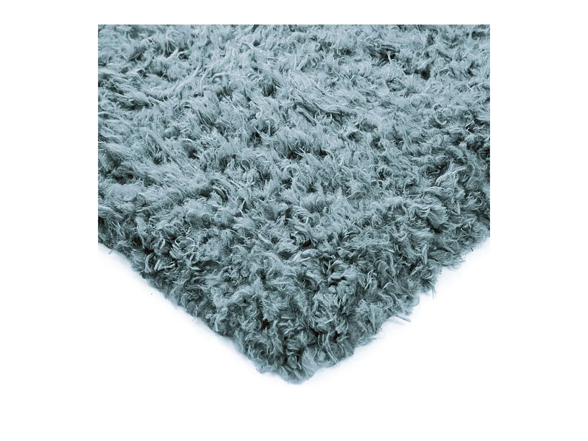 AUTHENTIK - Tapis tout doux fausse fourrure bleu clair 120x170
