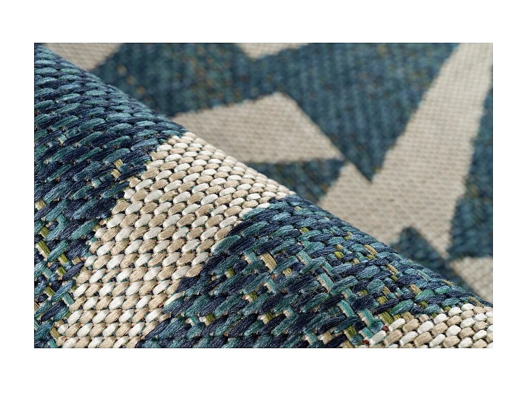 Tapijt 150x80cm, design C203I in blauwe kleur - Comfort en elegantie voor uw interieur