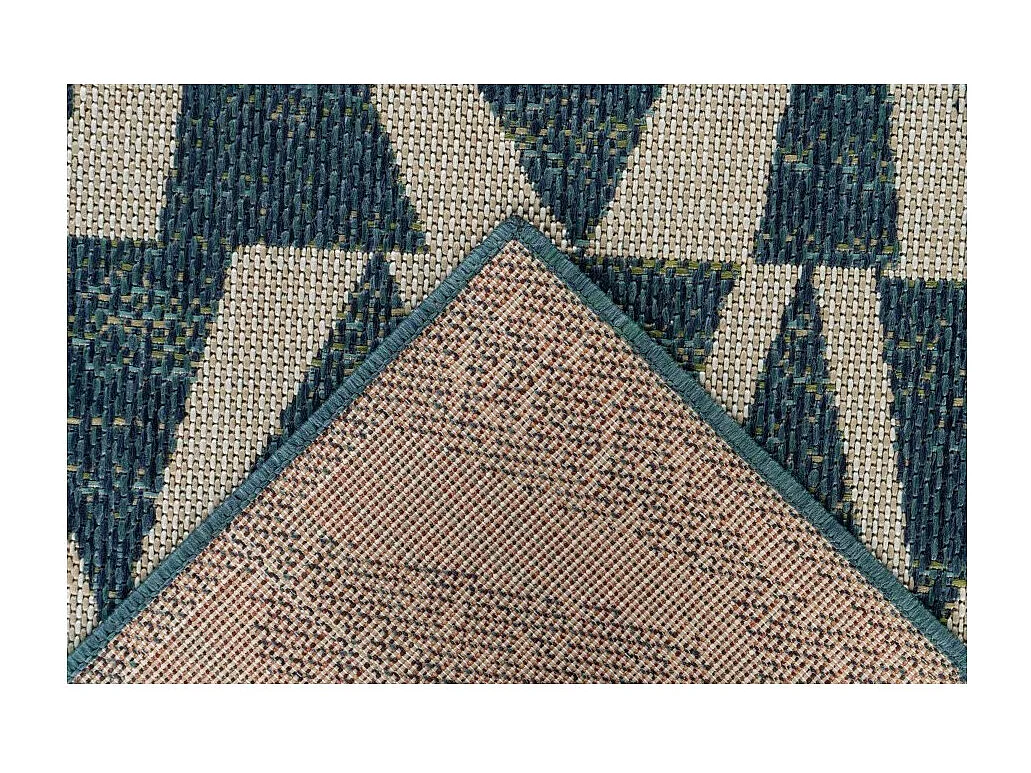 Tapis 150x80cm, design C203I coloris bleu - Confort et élégance pour votre intérieur