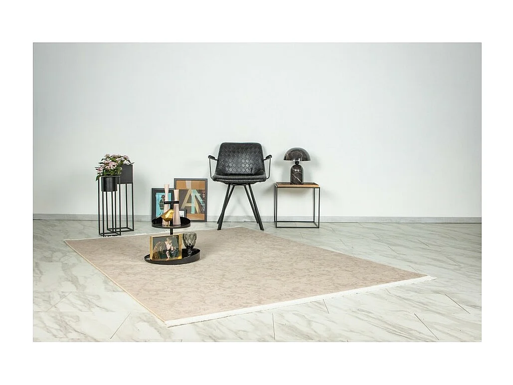 Teppich 280x200cm, Design D112A in Taupefarben - Komfort und Eleganz für Ihr Interieur