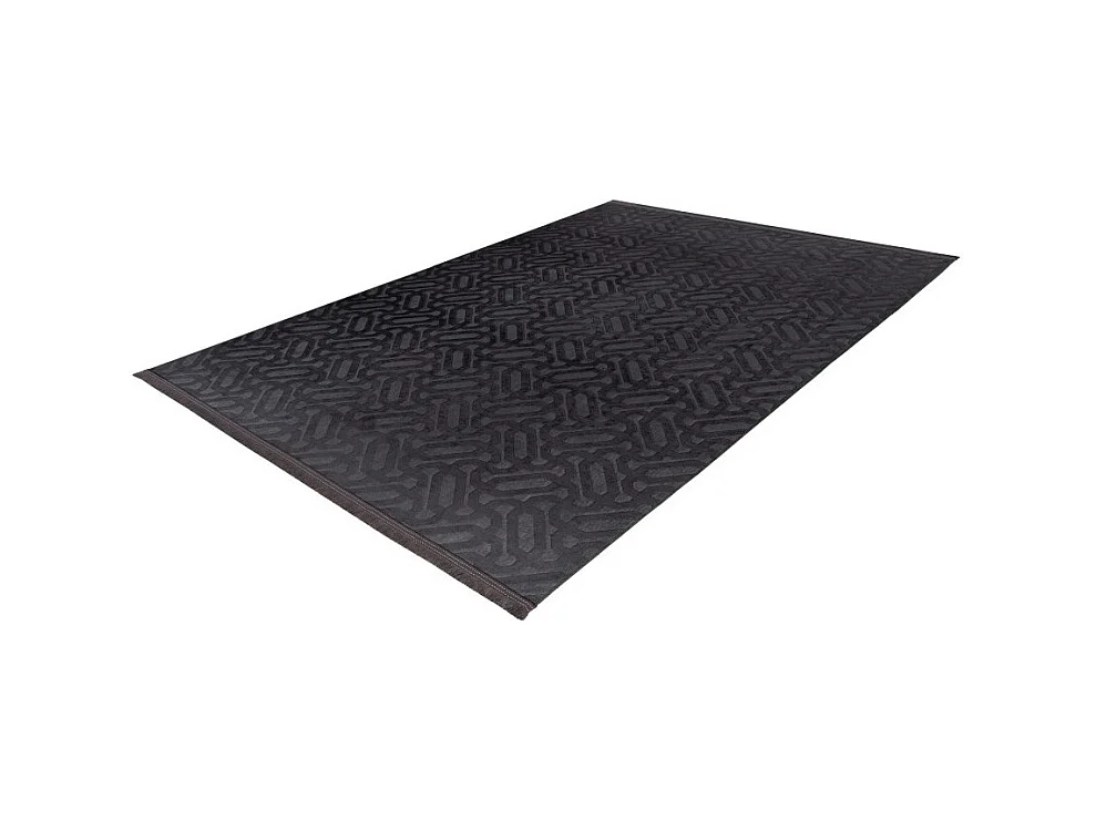 Tapijt 160x120cm, design D012A in grafietkleur - Comfort en elegantie voor uw interieur