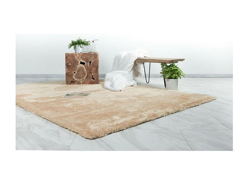 Teppich 230x160cm, Design C005D, Farbe Sand - Komfort und Eleganz für Ihr Interieur