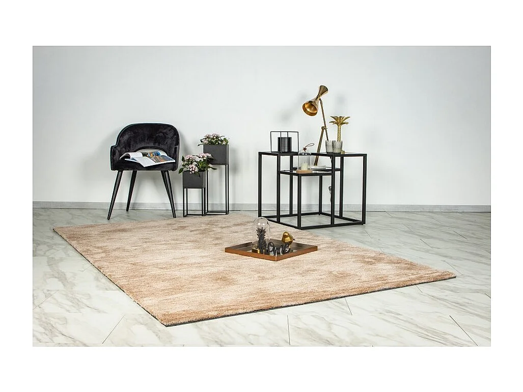 Tapis 150x80cm, design C007Y coloris beige - Confort et élégance pour votre intérieur