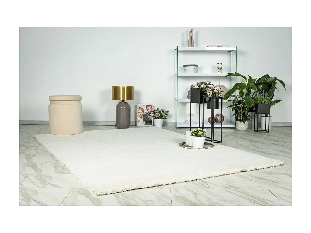 Tapete 290x200cm, design D005M na cor marfim - Conforto e elegância para o seu interior