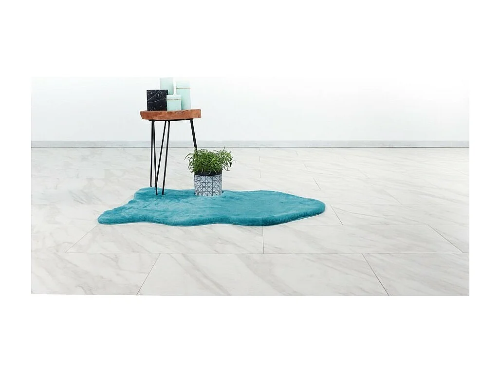 Tapis 90x60cm, design C005Y coloris bleu - Confort et élégance pour votre intérieur