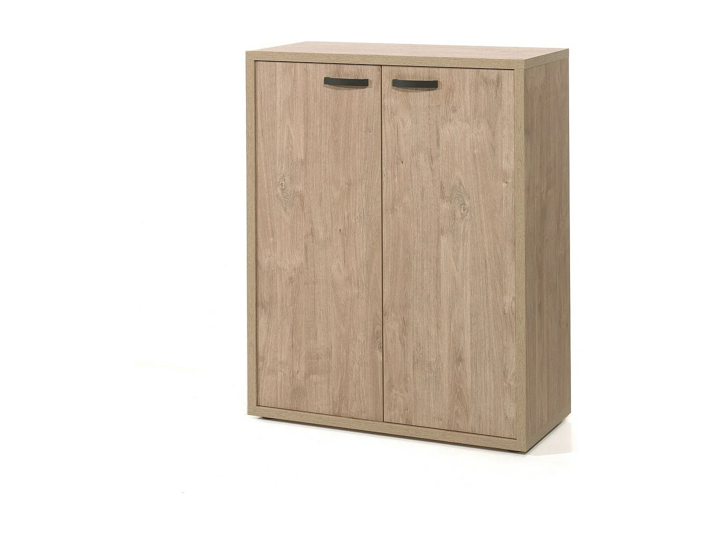 Meuble de rangement pour bureau 2 portes coloris chêne doré collection DEPÉ