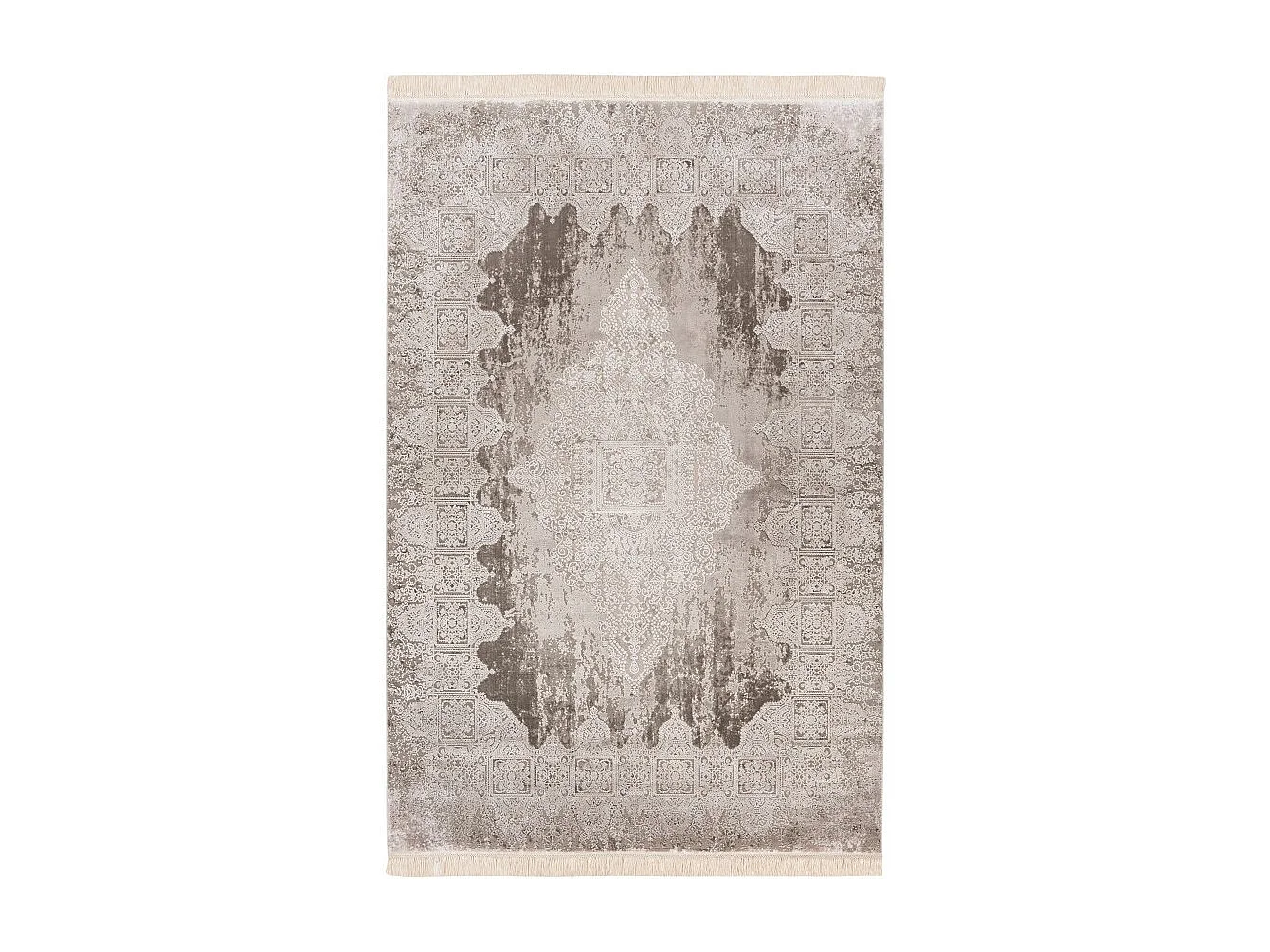 Tapis Pierre Cardin 150x80cm, design E109E coloris argent - Confort et élégance pour votre intérieur