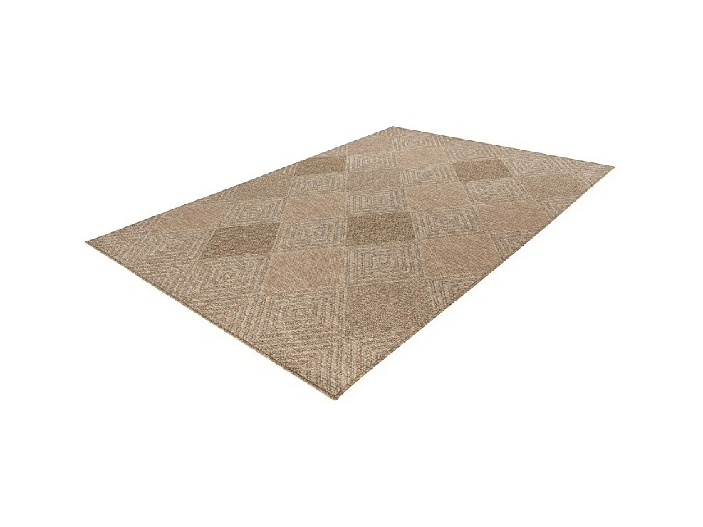 Tapis 150x80cm, design C403A coloris naturel - Confort et élégance pour votre intérieur