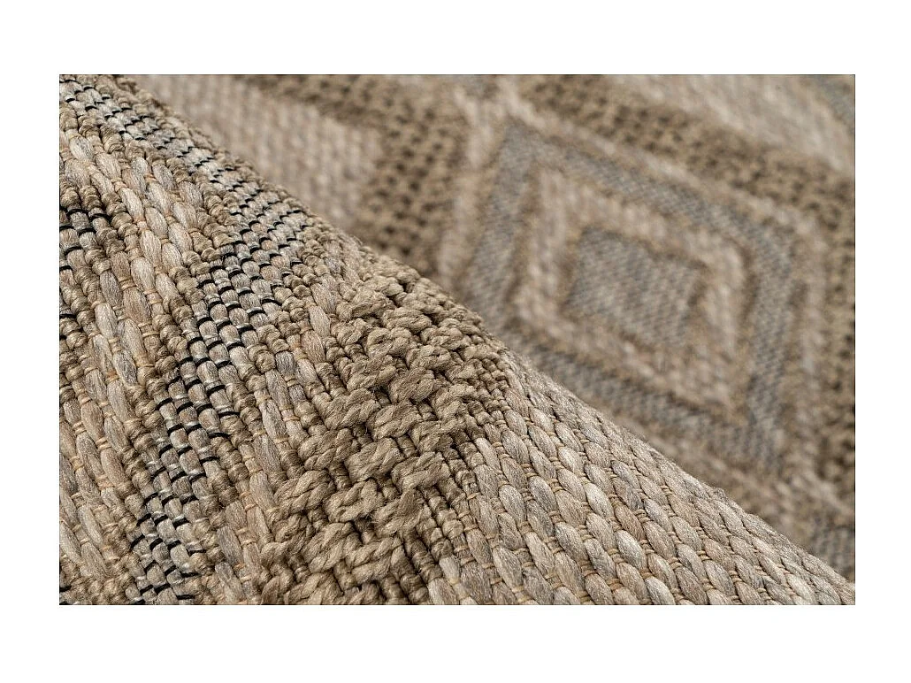 Tapis 230x160cm, design C203A coloris naturel - Confort et élégance pour votre intérieur