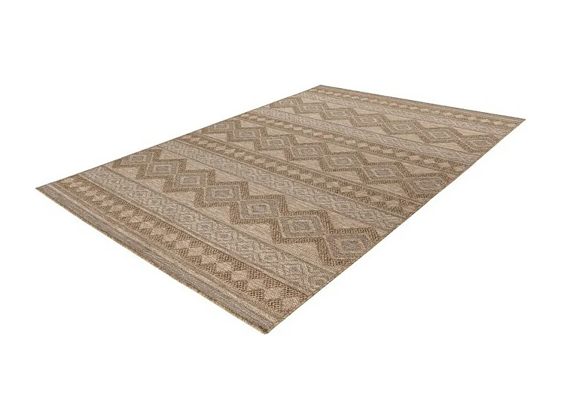Tapis 230x160cm, design C203A coloris naturel - Confort et élégance pour votre intérieur