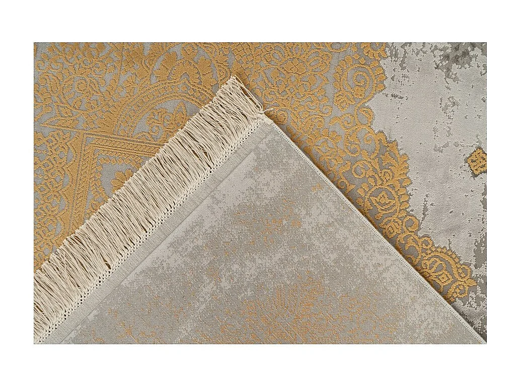 Tapete 290x200cm, design E109E na cor dourada - Conforto e elegância para o seu interior