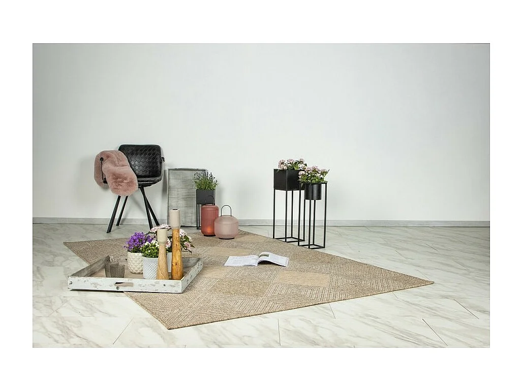 Tapijt 290x200cm, design C403A in natuurlijke kleur - Comfort en elegantie voor uw interieur