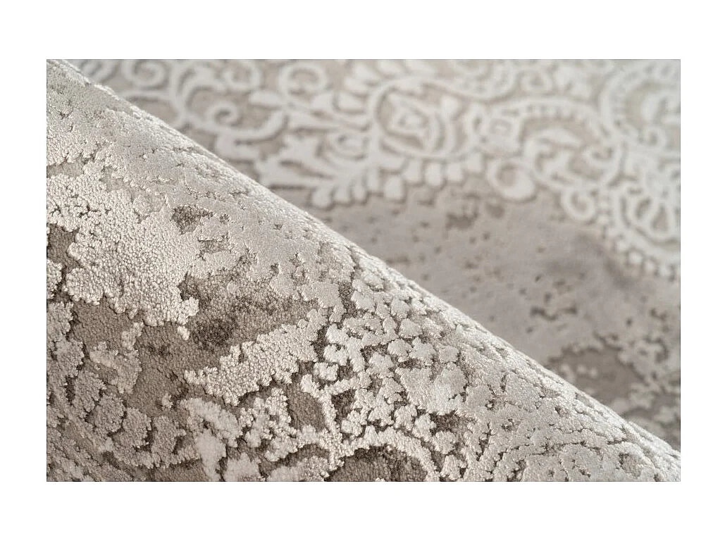 Tapijt 290x200cm, design E109E in zilverkleur - Comfort en elegantie voor uw interieur