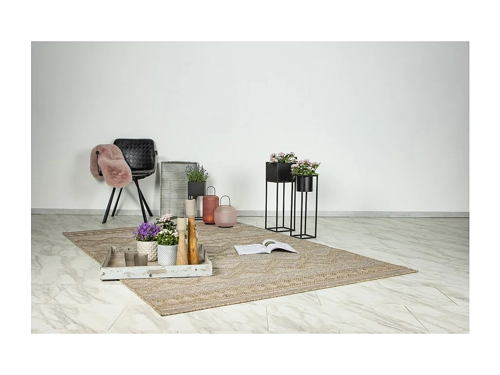 Tapete 150x80cm, design C203A na cor natural - Conforto e elegância para o seu interior.