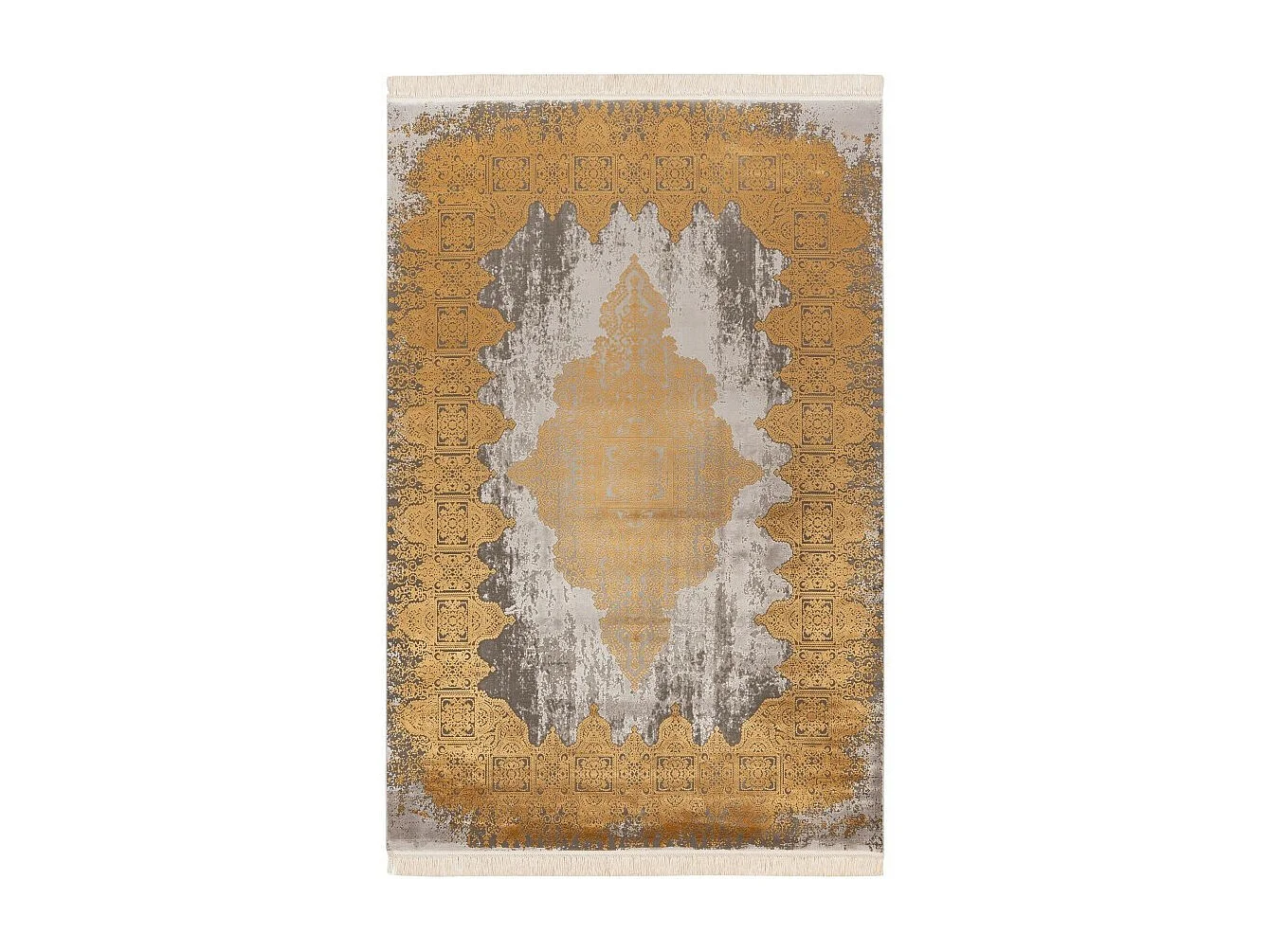 Tapis Pierre Cardin 170x120, design E109E coloris doré - Confort et élégance pour votre intérieur