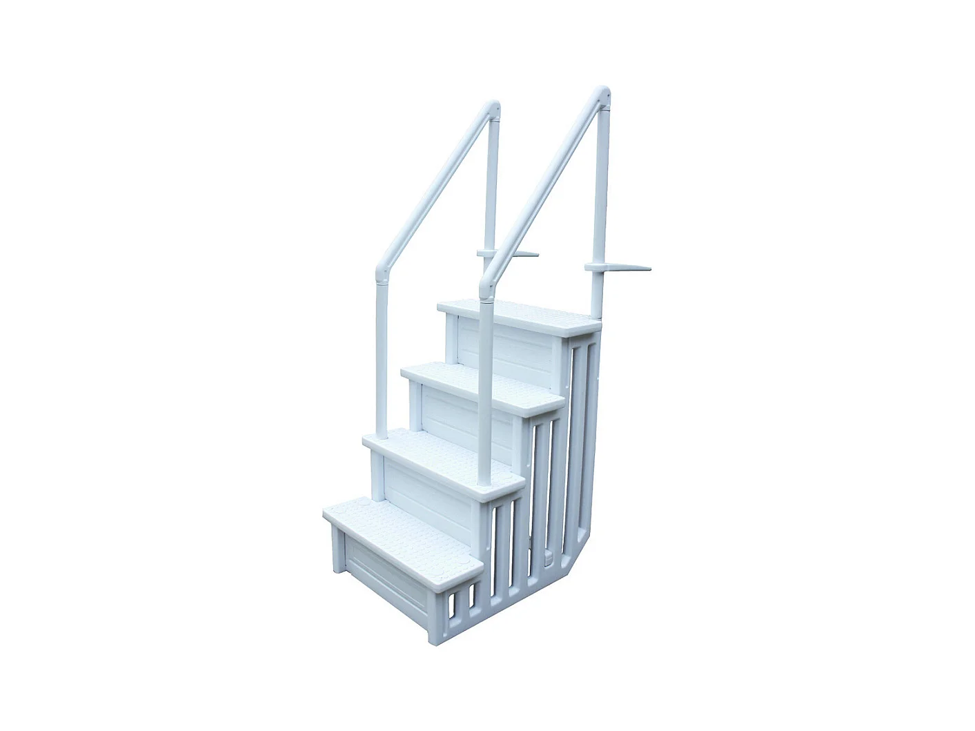 Escalier simple pour piscine en plastique