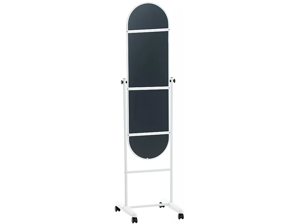Miroir sur pieds - Métal - Blanc - Nane