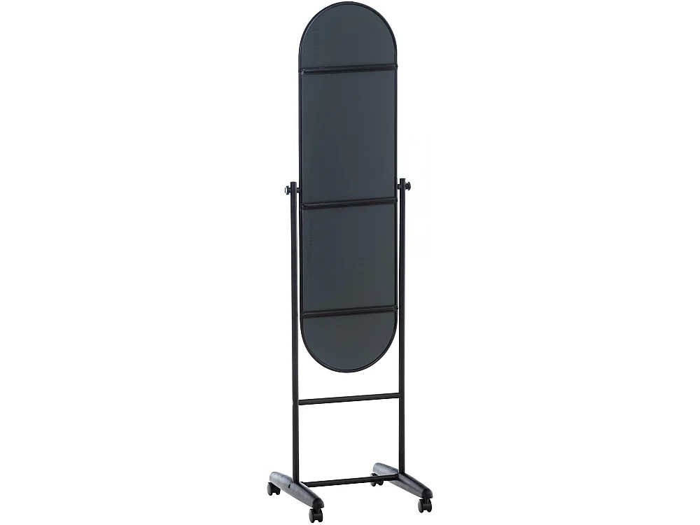 Miroir sur pieds - Métal - Noir - Nane