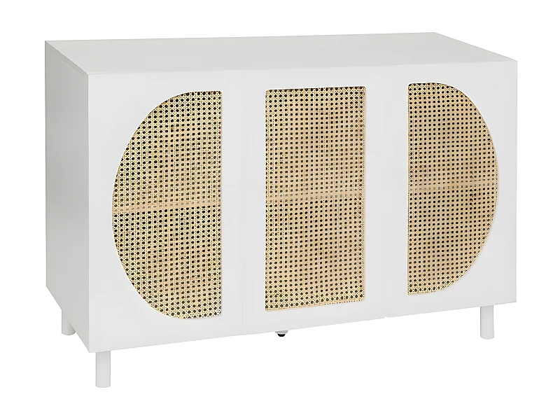 Buffet 3 Portes "Cabras" 120cm Blanc